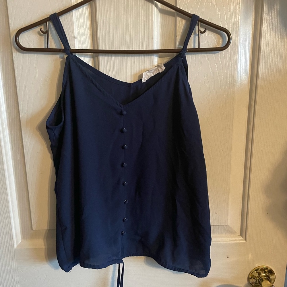 Navy Blue Blouse